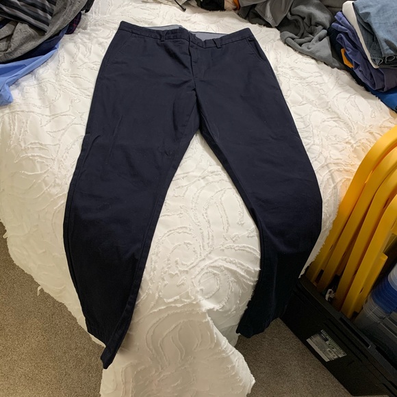 NWT Banana Republic Navy Blue Aiden Fit Chino Pant - Picture 1 of 4